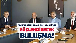 Sakarya Üniversitesi Rektörü Hamza Al, Atatürk Üniversitesi Rektörü Ömer Çomaklı'yı ziyaret etti.