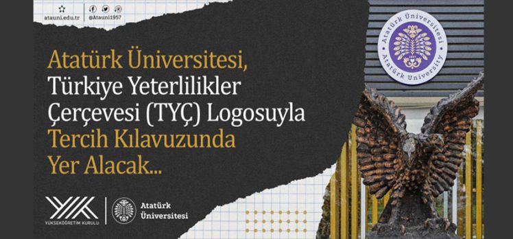 YÖK, (TYÇ) Logosuna sahip programlar sıralamasına Atatürk Üniversitesi damga vurdu.