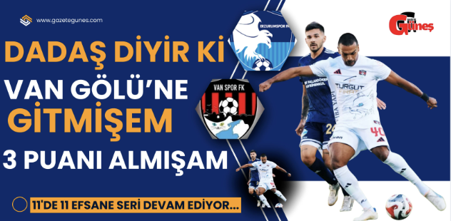 Lider Erzurumspor FK, zorlu deplasmanda İmaj Altyapı Vanspor FK’yı 0-3 mağlup etti..