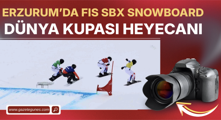 Palandöken Kayak Merkezi’nde başlayan FIS SBX Snowboard Cross Dünya Kupası, nefes kesti...