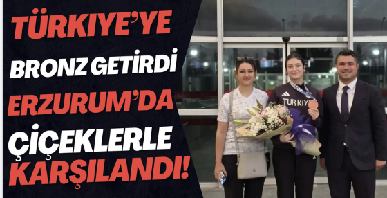 AKDENİZ OYUNLARI’NDA BRONZA VURAN DAMLA KÖSE ERZURUM’DA!
